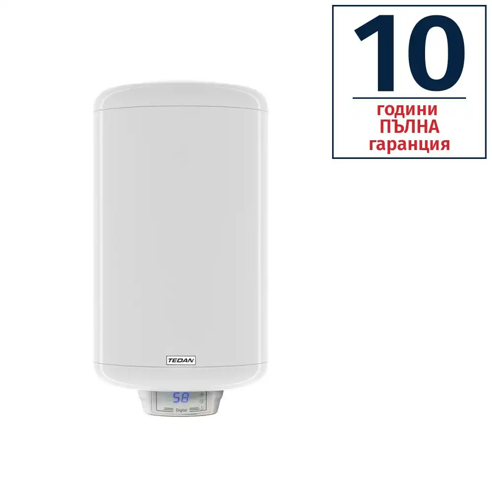 Вертикален битов бойлер TEDAN Digital Inox 50L 3KW неръждаем 2