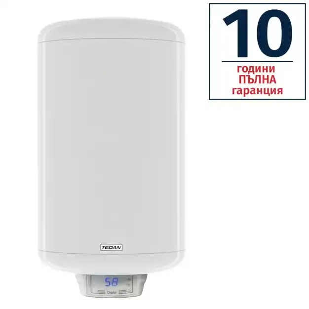 Вертикален битов бойлер TEDAN Digital Pro Inox 120L 3KW неръждаем
