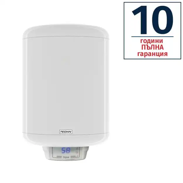 Вертикален битов бойлер TEDAN Digital Pro Inox 80L 3KW неръждаем