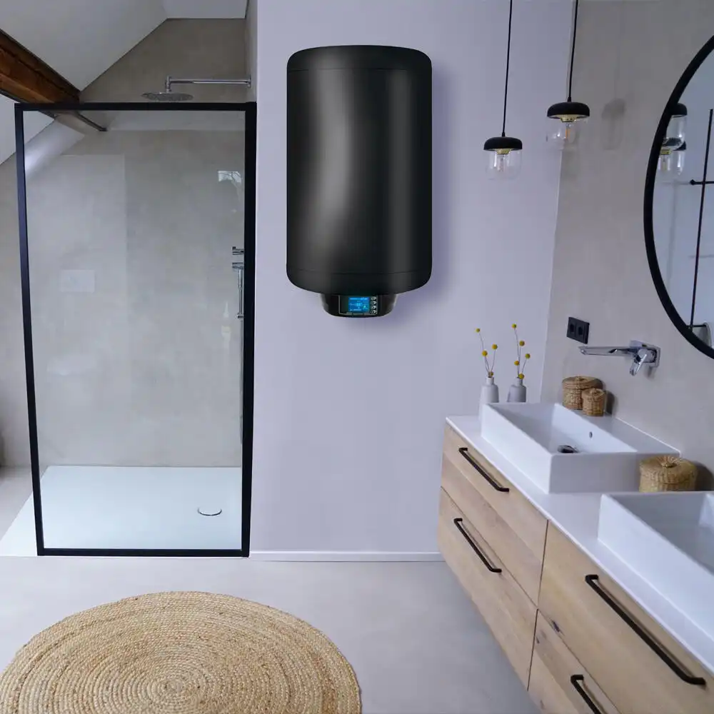 Вертикален битов бойлер TEDAN Sirius Pro Inox Wi-Fi 80L 2KW неръждаем Черен 4