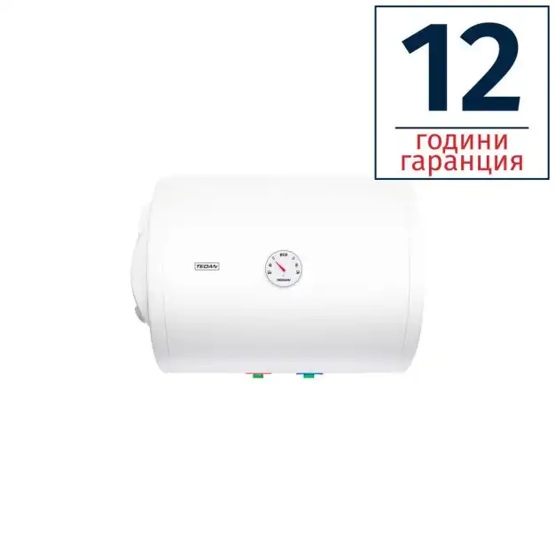 Хоризонтален битов бойлер TEDAN Standard Inox 50L 2KW неръждаем ел.изводи отляво