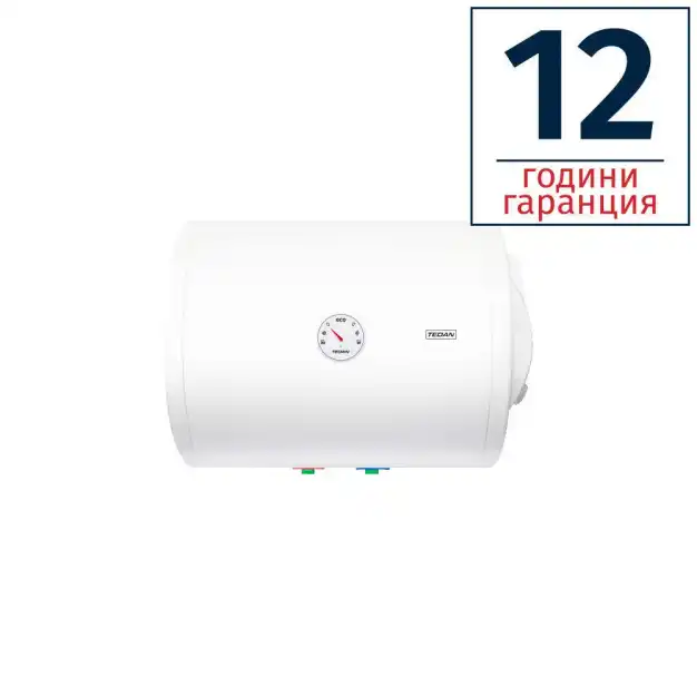 Хоризонтален битов бойлер TEDAN Standard Inox 50L 2KW неръждаем ел.изводи отдясно