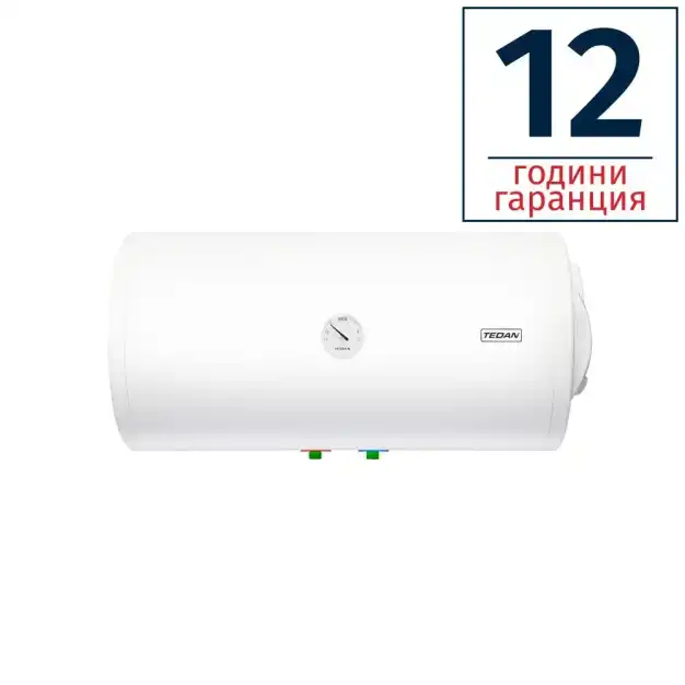 Хоризонтален битов бойлер TEDAN Standard Inox 80L 2KW неръждаем ел.изводи отдясно