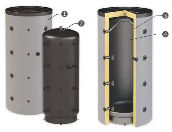 буферни съдове sunsystem PBM 500л. БЕЗ серпентина 2