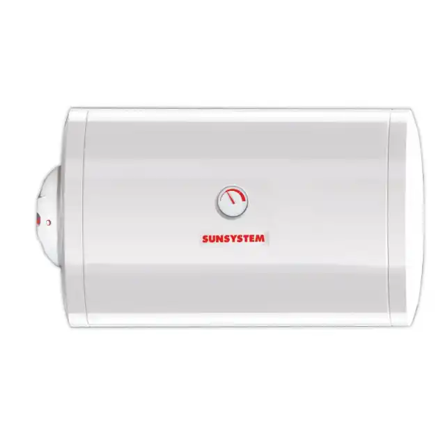 Хоризонтален битов бойлер SUNSYSTEMS MB NL2 120L 2KW Емайлиран Ел. отляво