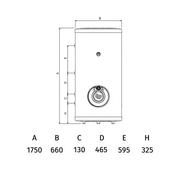 Подово-седящ иноксов електрически бойлер Тедан Praktik BT 280л inox 3x2kW 2